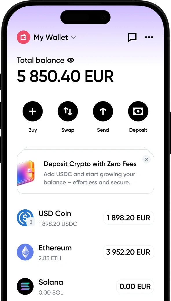 simple app stablecoin wallet - hero img
