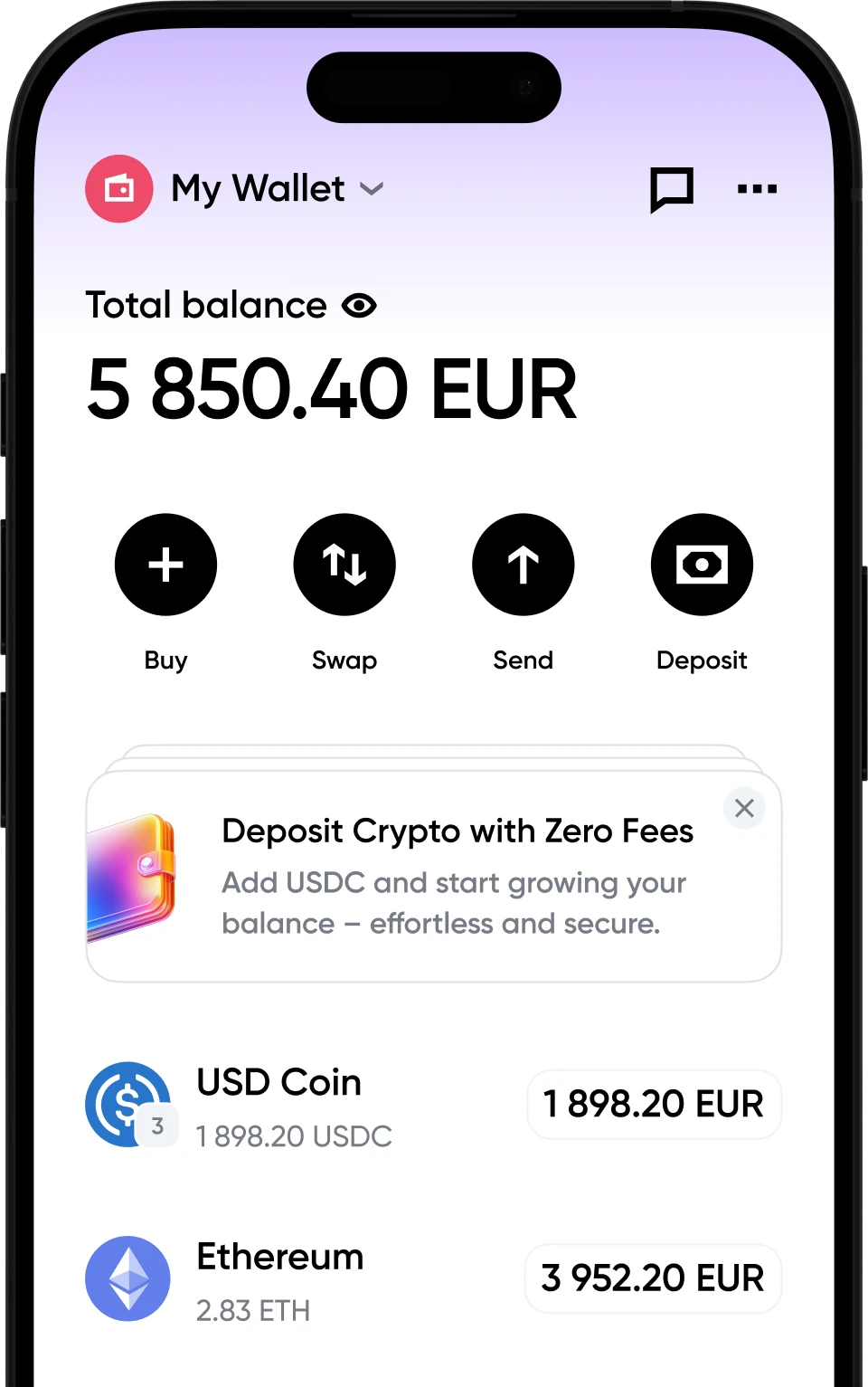 simple app stablecoin wallet - hero img